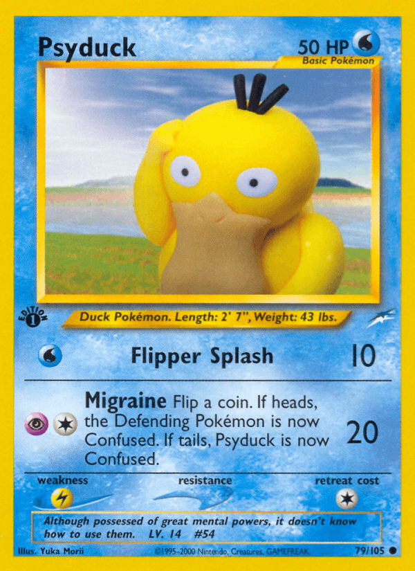 Carta Psyduck 79/105 do set Neo Destiny — Pokémon TCG | Bynx