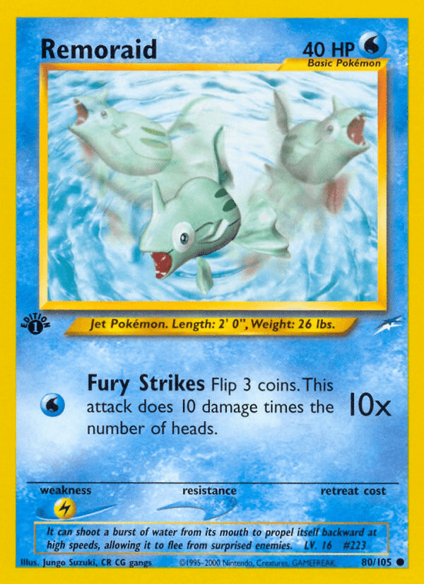 Carta Remoraid 80/105 do set Neo Destiny — Pokémon TCG | Bynx