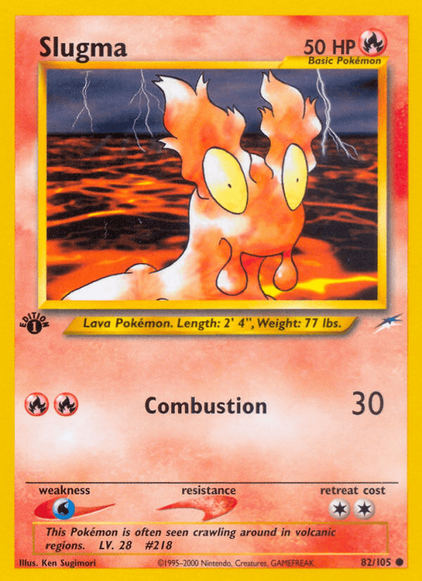 Carta Slugma 82/105 do set Neo Destiny — Pokémon TCG | Bynx