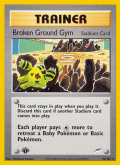 Broken Ground Gym 92/105 — Neo Destiny