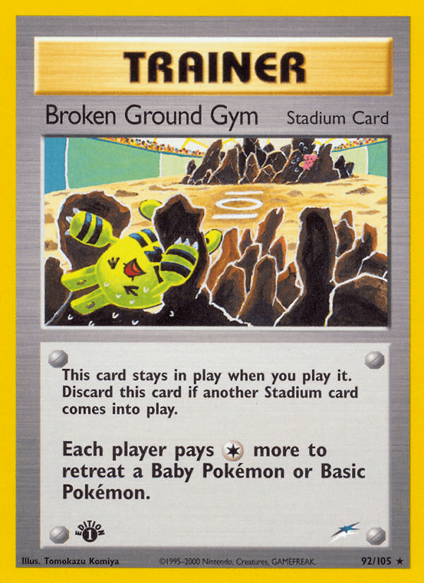 Carta Broken Ground Gym 92/105 do set Neo Destiny — Pokémon TCG | Bynx