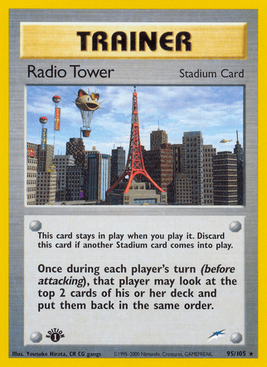 Carta Radio Tower 95/105 do set Neo Destiny — Pokémon TCG | Bynx