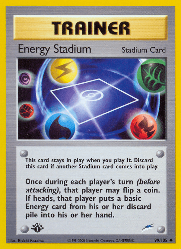Carta Energy Stadium 99/105 do set Neo Destiny — Pokémon TCG | Bynx