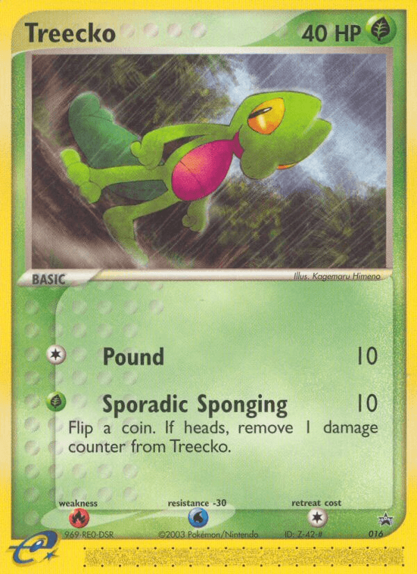 Carta Treecko 16/40 do set Nintendo Black Star Promos — Pokémon TCG | Bynx