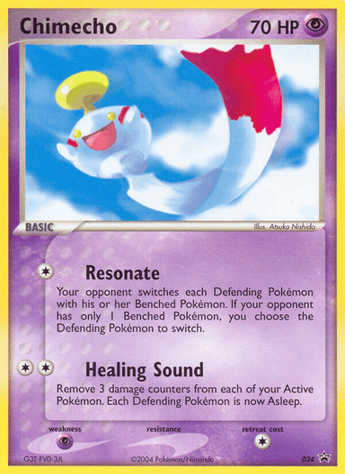 Carta Chimecho 24/40 do set Nintendo Black Star Promos — Pokémon TCG | Bynx