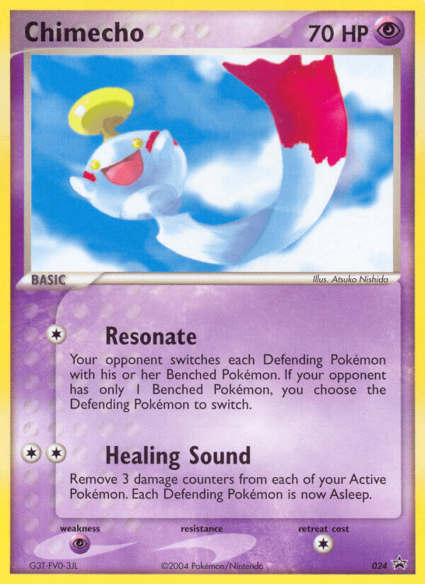 Carta Chimecho 24/40 do set Nintendo Black Star Promos — Pokémon TCG | Bynx