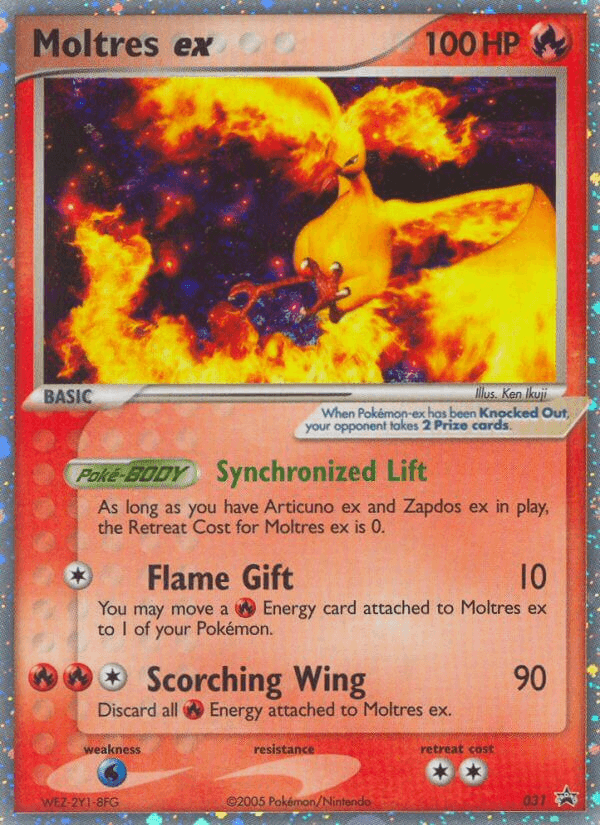 Carta Moltres ex 31/40 do set Nintendo Black Star Promos — Pokémon TCG | Bynx