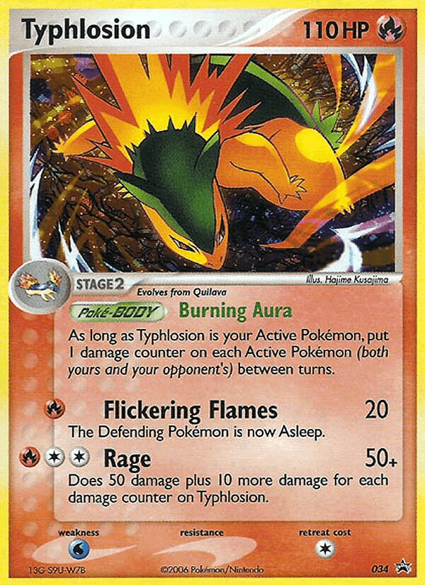 Carta Typhlosion 34/40 do set Nintendo Black Star Promos — Pokémon TCG | Bynx