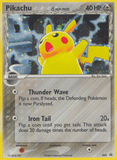 Pikachu δ 35 — Nintendo Black Star Promos