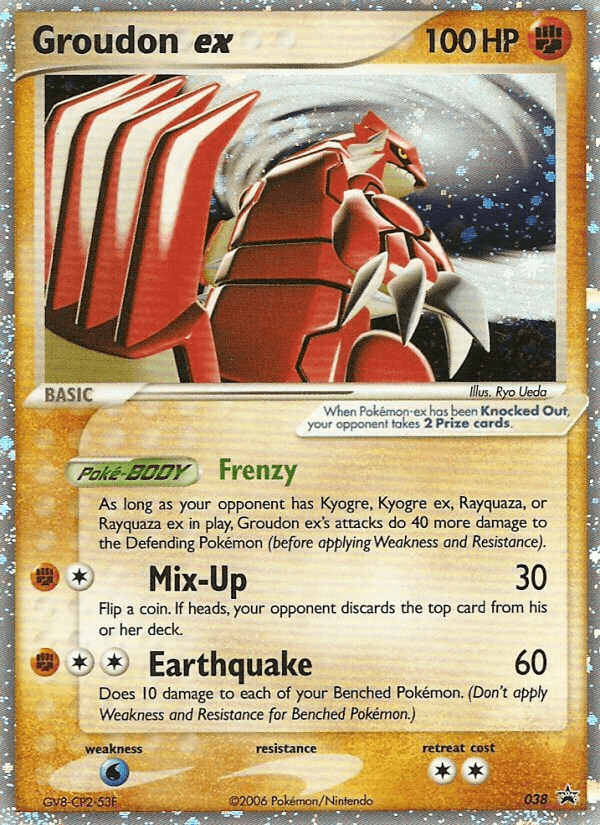 Carta Groudon ex 38/40 do set Nintendo Black Star Promos — Pokémon TCG | Bynx