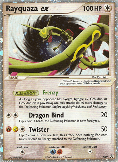 Carta Rayquaza ex 39/40 do set Nintendo Black Star Promos — Pokémon TCG | Bynx