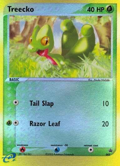 Carta Treecko 3/40 do set Nintendo Black Star Promos — Pokémon TCG | Bynx