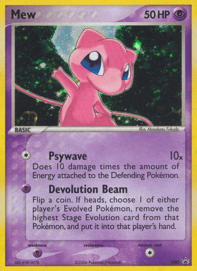 Carta Mew 40/40 do set Nintendo Black Star Promos — Pokémon TCG | Bynx