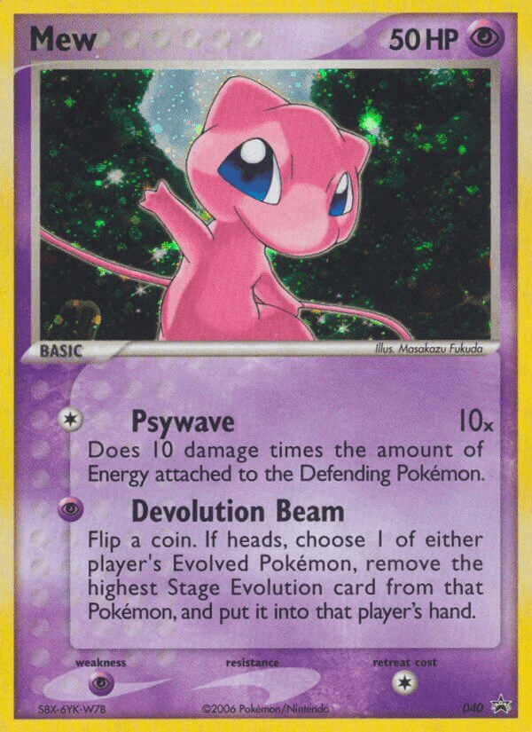 Carta Mew 40/40 do set Nintendo Black Star Promos — Pokémon TCG | Bynx