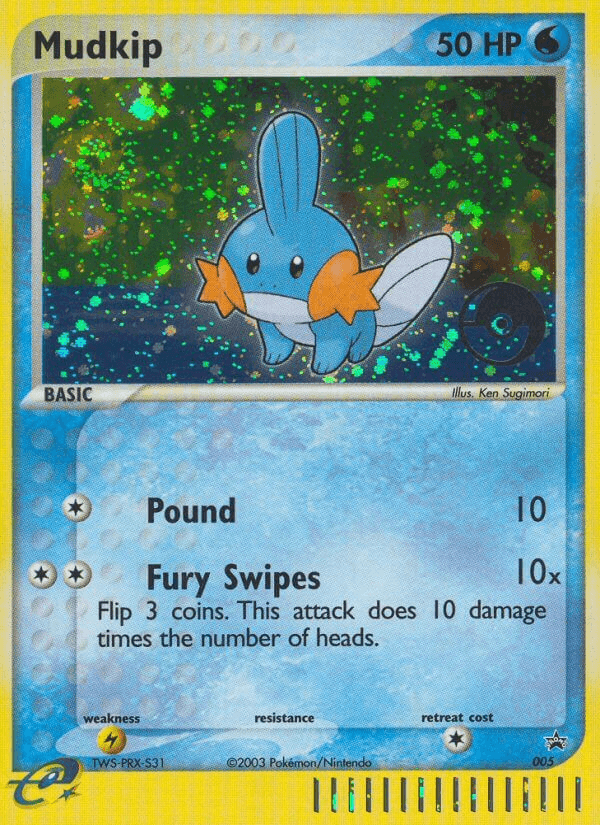 Carta Mudkip 5/40 do set Nintendo Black Star Promos — Pokémon TCG | Bynx
