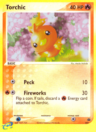 Carta Torchic 8/40 do set Nintendo Black Star Promos — Pokémon TCG | Bynx