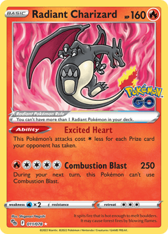 Radiant Charizard 11 — Pokémon GO