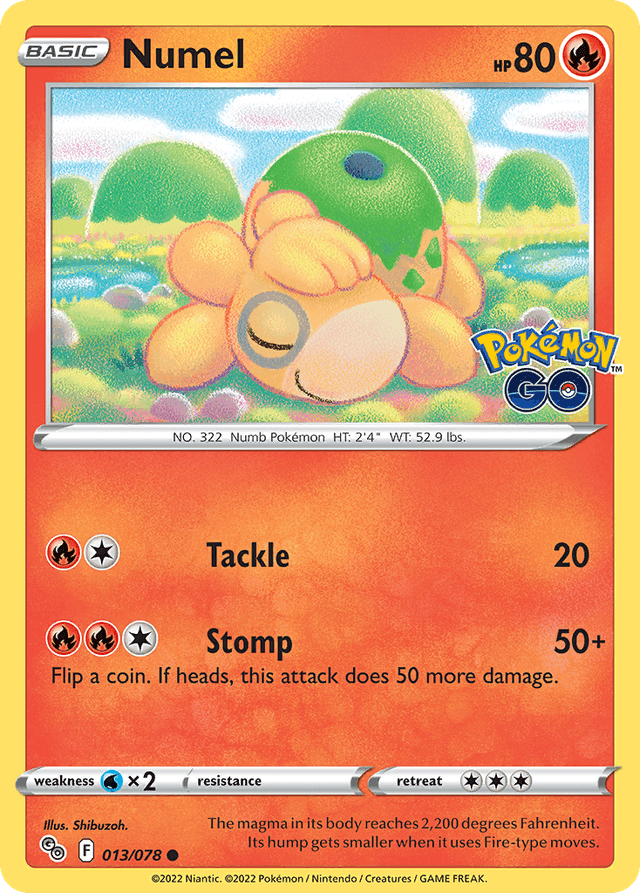 Carta Numel 13/78 do set Pokémon GO — Pokémon TCG | Bynx