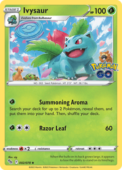 Ivysaur 2/78 — Pokémon GO