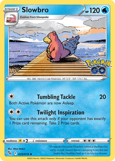 Carta Slowbro 20/78 do set Pokémon GO — Pokémon TCG | Bynx