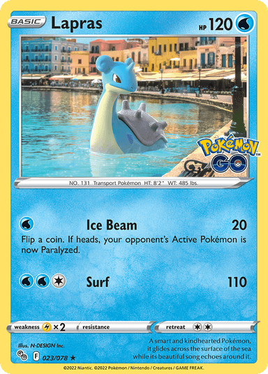 Carta Lapras 23/78 do set Pokémon GO — Pokémon TCG | Bynx