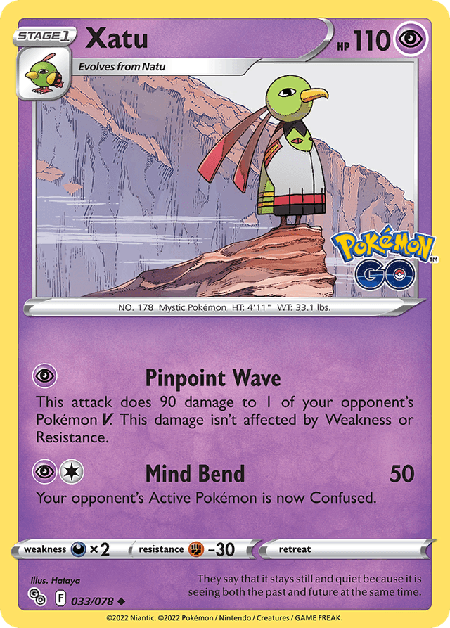 Carta Xatu 33/78 do set Pokémon GO — Pokémon TCG | Bynx