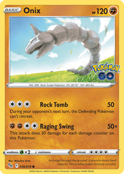 Onix 36/78 — Pokémon GO