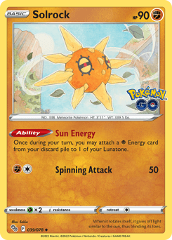 Solrock 39/78 — Pokémon GO