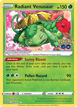 Radiant Venusaur 4/78 — Pokémon GO