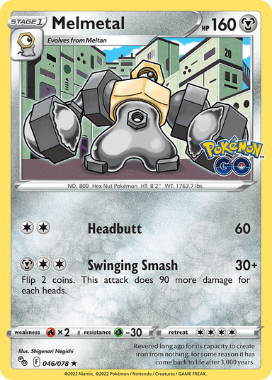Carta Melmetal 46/78 do set Pokémon GO — Pokémon TCG | Bynx