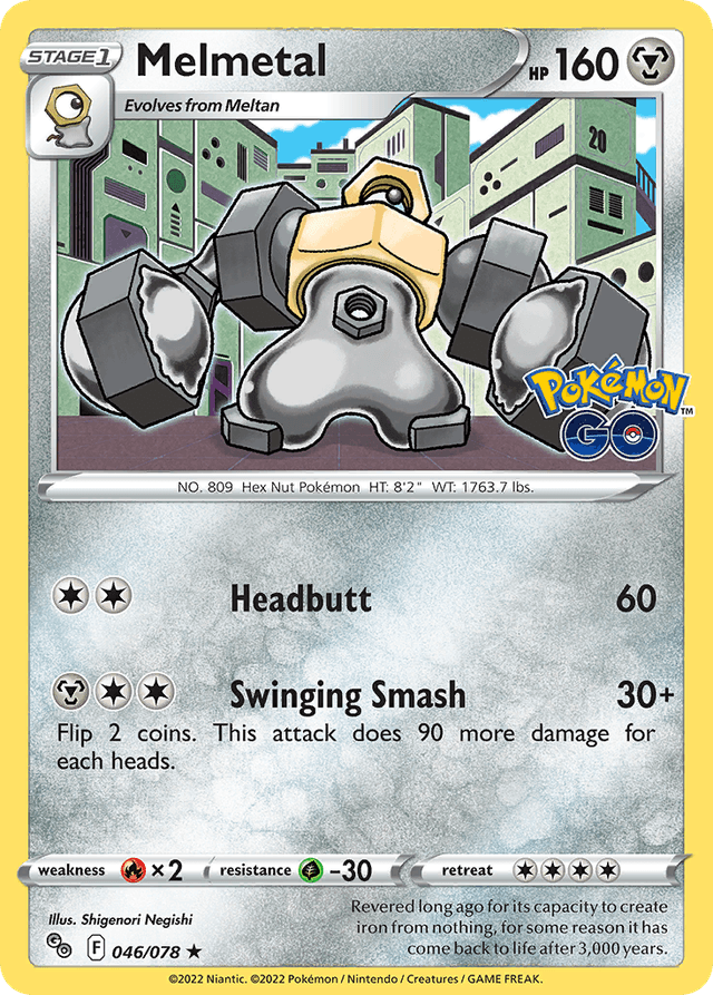 Carta Melmetal 46/78 do set Pokémon GO — Pokémon TCG | Bynx