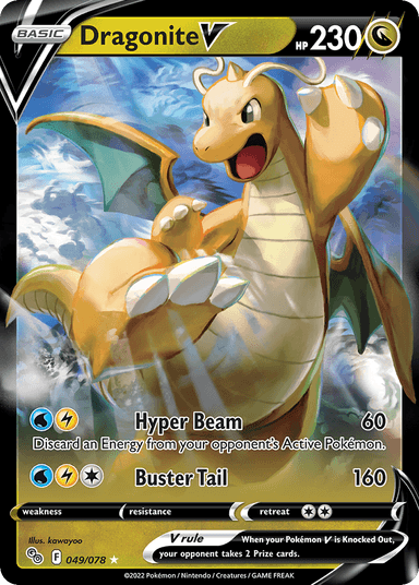 Carta Dragonite V 49/78 do set Pokémon GO — Pokémon TCG | Bynx