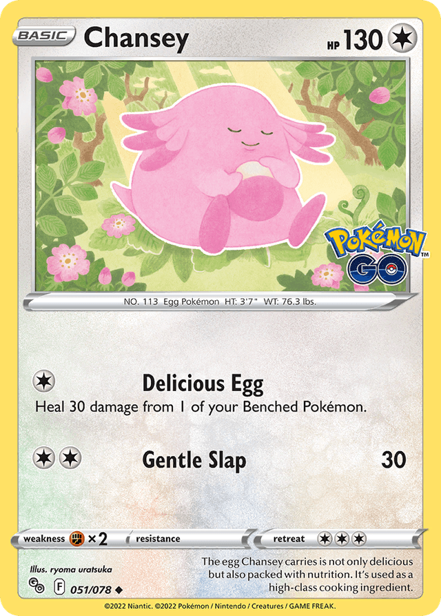 Carta Chansey 51/78 do set Pokémon GO — Pokémon TCG | Bynx