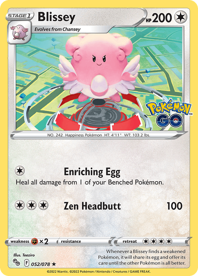 Carta Blissey 52/78 do set Pokémon GO — Pokémon TCG | Bynx
