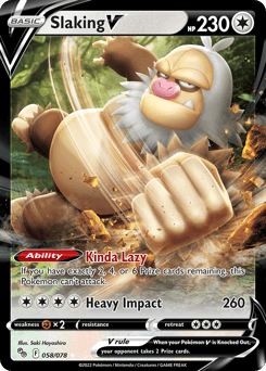Slaking V 58 — Pokémon GO