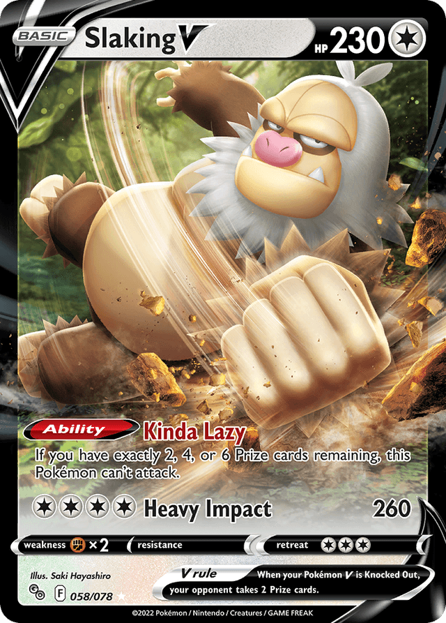 Carta Slaking V 58/78 do set Pokémon GO — Pokémon TCG | Bynx