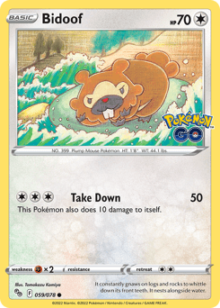 Bidoof 59/78 — Pokémon GO