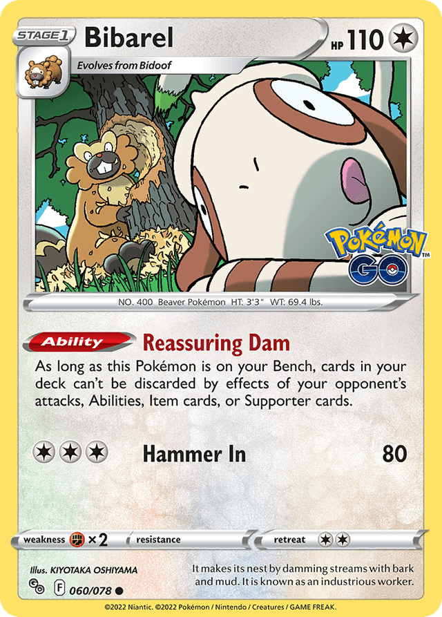 Carta Bibarel 60/78 do set Pokémon GO — Pokémon TCG | Bynx