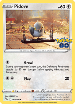 Pidove 61/78 — Pokémon GO