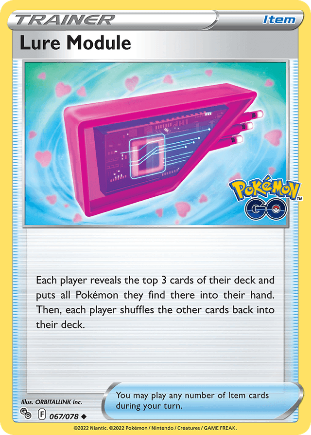 Carta Lure Module 67/78 do set Pokémon GO — Pokémon TCG | Bynx