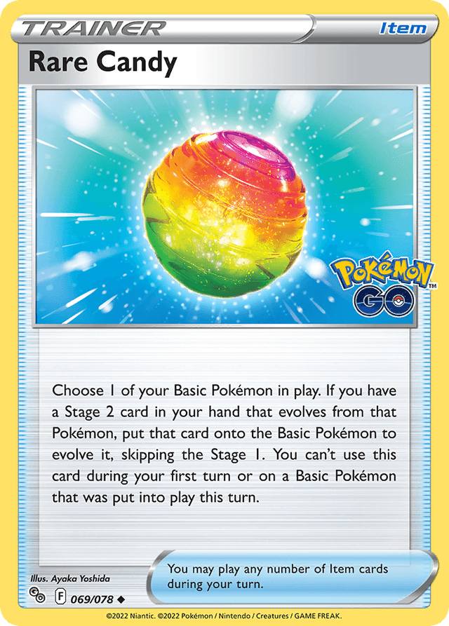 Carta Rare Candy 69/78 do set Pokémon GO — Pokémon TCG | Bynx