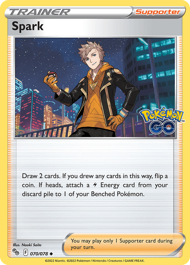 Carta Spark 70/78 do set Pokémon GO — Pokémon TCG | Bynx