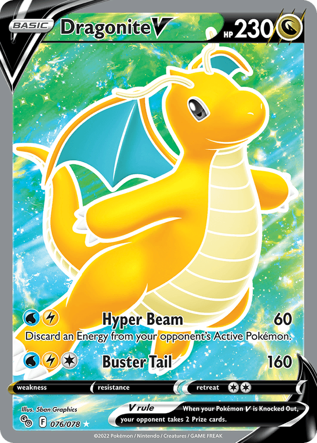 Carta Dragonite V 76/78 do set Pokémon GO — Pokémon TCG | Bynx