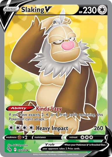Carta Slaking V 77/78 do set Pokémon GO — Pokémon TCG | Bynx