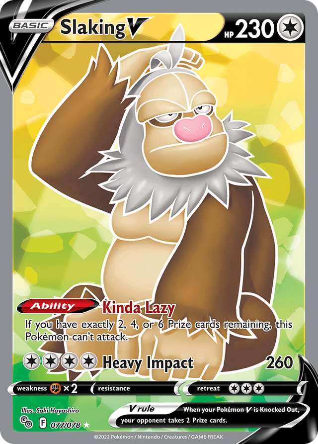 Carta Slaking V 77/78 do set Pokémon GO — Pokémon TCG | Bynx