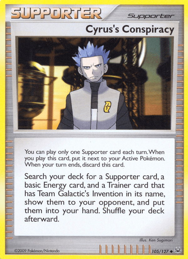 Carta Cyrus's Conspiracy 105/127 do set Platinum — Pokémon TCG | Bynx