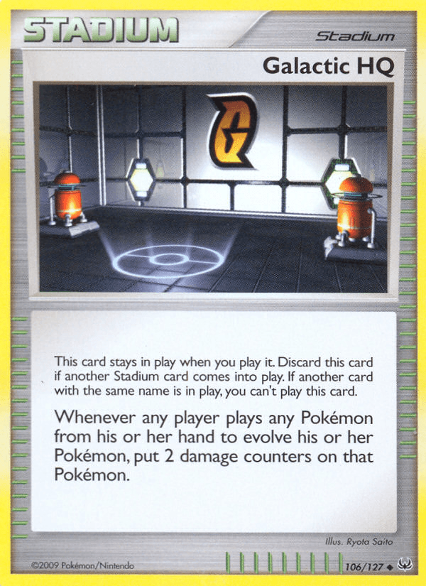 Carta Galactic HQ 106/127 do set Platinum — Pokémon TCG | Bynx