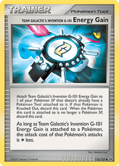 Team Galactic's Invention G-101 Energy Gain 116/127 — Platinum