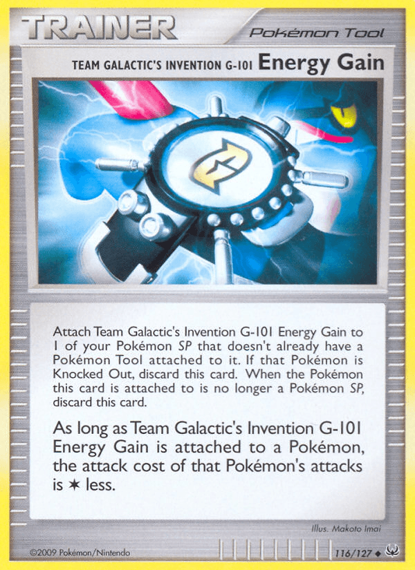 Carta Team Galactic's Invention G-101 Energy Gain 116/127 do set Platinum — Pokémon TCG | Bynx