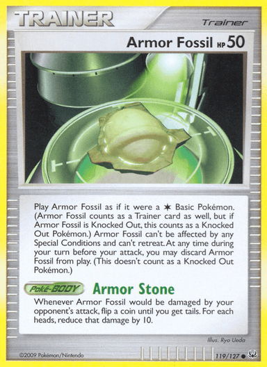 Carta Armor Fossil 119/127 do set Platinum — Pokémon TCG | Bynx